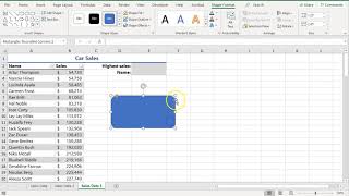 Assign a Macro to a Shape or Button in MS Excel [upl. by Nissie176]