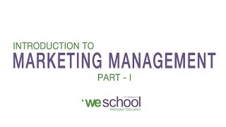 Marketing Management Lectures [upl. by Eimmis]