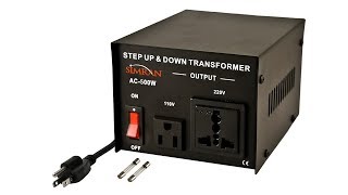 110 to 220 StepUp transformer Review [upl. by Alleda]