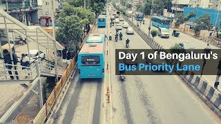 Bus Priority Lane Bengalurus ORR [upl. by Nodnart]