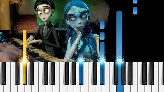 quotThe Piano Duetquot  Tim Burtons Corpse Bride  Piano Tutorial [upl. by Bonnice]