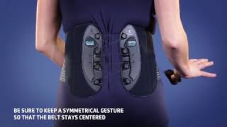 Thuasne  Lombastab Lumbar belt  Fitting Video [upl. by Loftis]