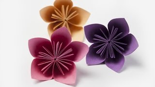 How to make a Kusudama flower  paper flowers [upl. by Elacsap]