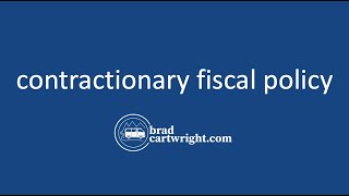 Contractionary Fiscal Policy Explained  IB Macroeconomics [upl. by Irrahs39]