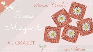 Carré Marguerite au Crochet  sur Alanya Crochet [upl. by Iran759]