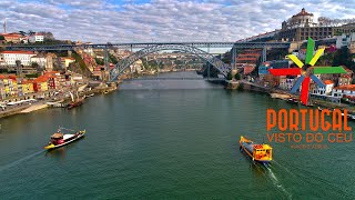 Ribeira do Porto  Gaia ⛵ Oporto riverside  Douro  4K UltraHD [upl. by Thorlay]