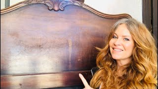 DIY Headboard Makeover 4 Color Distress Using Chalk Paint [upl. by Kohler]