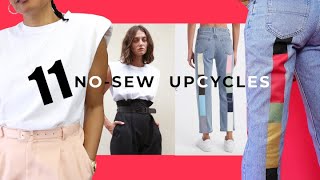 11 Completely NOSEW Ways To Upcycle Your Old Clothes [upl. by Skippy]