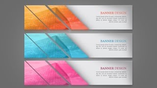 Designing a Simple Web Banner In Photoshop [upl. by Kristina133]