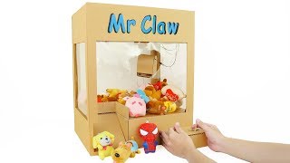 How to Make Powered Claw Machine from Cardboard [upl. by Weinert]