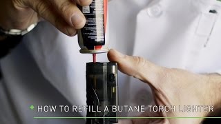 How to Fill a Butane Torch Lighter [upl. by Haronid545]