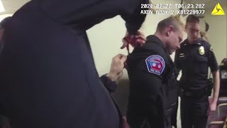 VIDEO Former APD officer arrested for battery kidnapping charges [upl. by Arotahs]