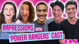 Power Rangers Dino Fury Cast Does Nickelodeon Impressions [upl. by Ahsirk]