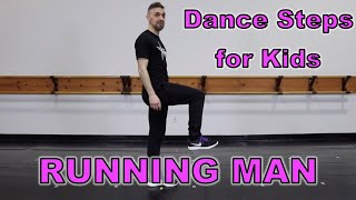 How to Running Man Shuffling  Dance Steps for Kids [upl. by Tynan601]