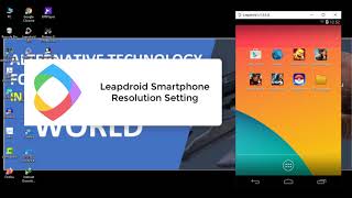 Leapdroid Smartphone Resolution Setting [upl. by Arikal]