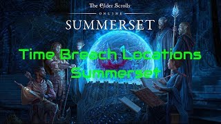 ESO Time Breach Locations Summerset Isle [upl. by Naasar]