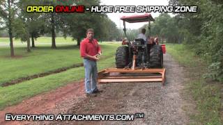 How To  Tractor Land Plane  Gravel Road Maintenance [upl. by Ainimre586]