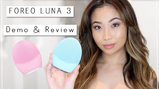 FOREO LUNA 3  Demo amp Review [upl. by Aleafar886]