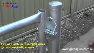 Gate Latch 2 way for round pipe and square [upl. by Rois556]