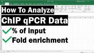 How To Analyze ChIP qPCR Data [upl. by Nylleoj749]