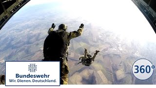 360 Grad  Fallschirmjäger der Bundeswehr Freifall und Automatikspringer [upl. by Reger]