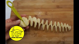 Spiral potatoes Tornado potato  PERFECT HOMEMADE POTATO TORNADO [upl. by Uzial]