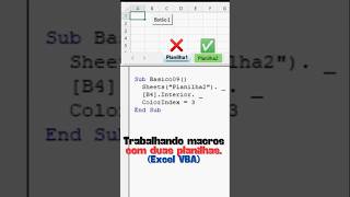 Mini Curso Excel VBA Definição da Planilha vídeo 16 [upl. by Marietta129]