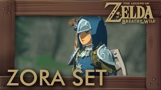 Zelda Breath of the Wild  Zora Armor Set Location [upl. by Ynnavoj511]