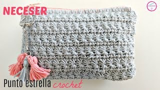 COMO TEJER NECESER CROCHET EN PUNTO ESTRELLA [upl. by Medardas]