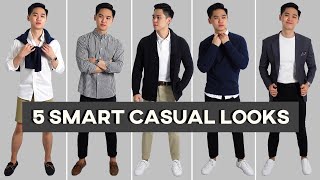 What Is Smart Casual  5 Basic Smart Casual Outfit Ideas [upl. by Atekihs451]