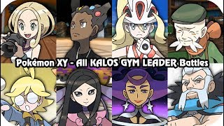 Pokémon XY  All Kalos Gym Leader Battles [upl. by Tiedeman]