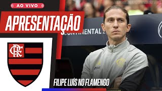 Apresentação de FILIPE LUÍS novo TREINADOR do FLAMENGO [upl. by Zzabahs]