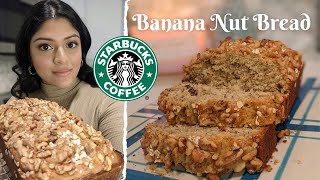 Starbucks Banana Nut Bread Copycat Recipe [upl. by Virgilia]