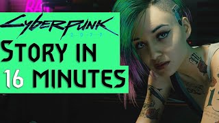 Cyberpunk 2077 Story Recap in 16 minutes Main story only [upl. by Aiza]