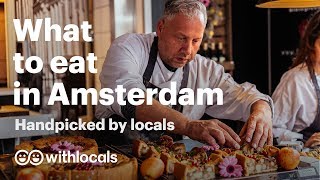 The 10 things to eat in Amsterdam  WHAT amp WHERE to eat by the locals 👫🧀 Amsterdam cityguide [upl. by Kilby255]