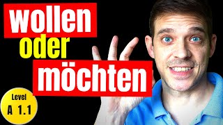 The German modal verb quotwollenquot  quotwollenquot oder quotmöchtenquot  Learn German  YourGermanTeacher [upl. by Iroc474]