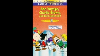 Opening to Bon Voyage Charlie Brown And Dont Come Back 1997 VHS 2000 Reprint [upl. by Ninnette945]