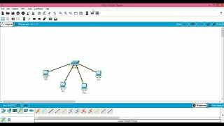 Topologia estrella con Packet Tracer [upl. by Lisan627]