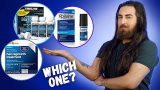 Which is the Best Minoxidil Brand Rogaine vs Kirkland vs Amazon Basic Care [upl. by Willette]