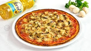 Pizza cu blat de conopida  “Reinventeazăți prânzul cu Floriol”  JamilaCuisine [upl. by Attenov603]