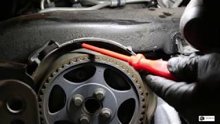 Volvo V70 D3 2012 Service timing belt and waterpump ENG SUB [upl. by Arorua]