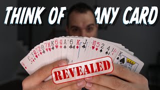 The Most FAMOUS MindReading Card Trick Revealed Mentalism Tutorial [upl. by Makell]