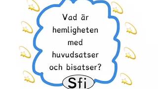 Huvudsats  bisats  och INTE Sfi [upl. by Yenaj]