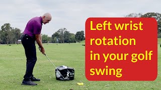 Left wrist rotation in golf swing [upl. by Goldin]