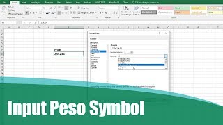 How to Input Philippine Peso Symbol in Excel [upl. by Eda]