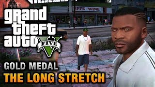 GTA 5  Mission 9  The Long Stretch 100 Gold Medal Walkthrough [upl. by Almap]