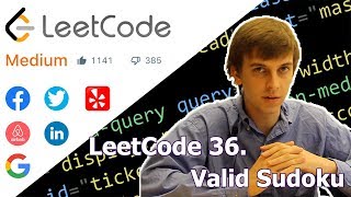 LeetCode 36 Valid Sudoku Algorithm Explained [upl. by Dill]