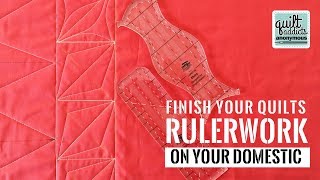 Quilting with Rulers Learn to finish your quilts on your home sewing machine [upl. by Ayalahs]