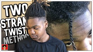 How To Start Dreads With Two Strand Twists  Dreadlocks [upl. by Silma]