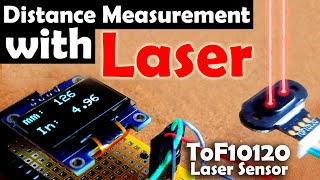 TOF10120 Laser Range Sensor with Arduino to Measure Distance  Oled Display laser for measurements [upl. by Ozen]